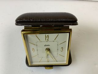 Vintage Linden Wind Up Travel Alarm Clock Made In Germany