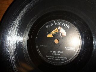 Rca Victor 78/glenn Miller And His Orchestra - " In The Mood ".