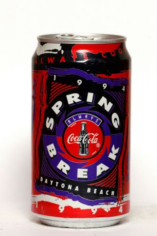 1994 Coca Cola Classic Can From The Usa,  Spring Break / Daytona Beach
