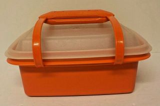 Vtg Tupperware 1513 Mini Pack N Carry Lunch Box W/ Snack Cup Accessories 7pc