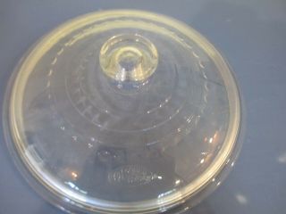 Vintage Wagner Ware C - 5 Clear Glass Round Lid 8 "