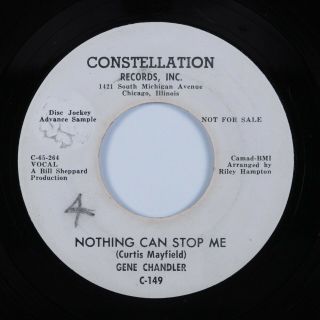 Northern Soul 45 Gene Chandler Nothing Can Stop Me Constellation Promo Hear
