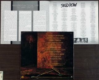 Skid Row - Slave to the Grind [1991 Korea Orig 1st Vinyl] EX w/Insert No Barcode 3