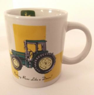 Licensed John Deere By Gibson “ Nothing Runs Like A Deere “ Coffee Cup/mug 12oz