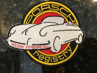 Porsche 356 Registry Holiday Xvi Boone Nc Large 5 1/2” Patch