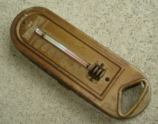 Vintage The Minneapolis Thermometer Tycos Cover Brass Thermostat ?