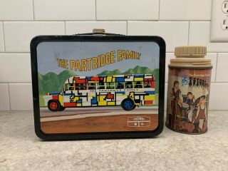 1971 The Partridge Family Vintage Metal Lunchbox With Thermos Very Rare