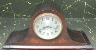 Seth Thomas Plymouth 8 - Day Mantle Clock W/ Pendulum,  Directions On Door