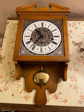 W.  Haid Tradition Wag On Wall Weight Driven Clock - West Germany