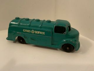 Cities Service Green Toy Tanker Truck