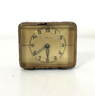 Vintage Small Junghans Desk/travel Windup Alarm Clock