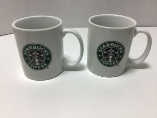 Set Of 2 - 2006 Mermaid Logo Starbucks Coffee Mugs