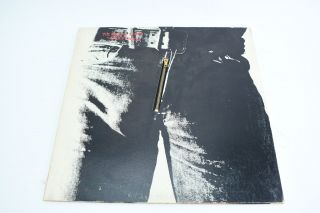 The Rolling Stones Sticky Fingers Vinyl Lp Record Metal Zipper Wild Horses 1971