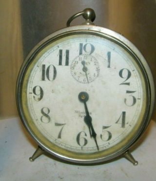 Vintage Big Ben Westclox Alarm Clock 5 " Wide Alarm,  Clock Wound Tight