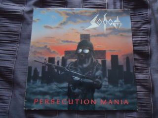 Sodom - Persecution Mania Lp Steamhammer U.  S.  Press 1988 Vg,  /vg,