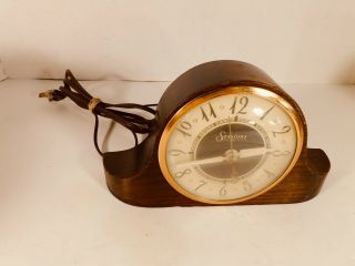 Vintage 1930s Sessions Art Deco Electric Mantel Clock Model 3w -