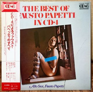 Best Of Fausto Papetti In Cd - 4 Japan Promo Quadraphonic Lp Cd4w - 7099