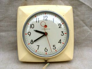 Vintage General Electric Wall Clock,  Pre Zip Code,  1950s - 60s