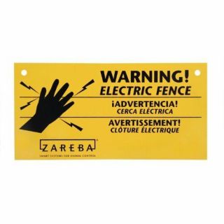 Zareba Ws3 3 - Pack Electric Fence Warning Signs