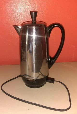 Vintage Farberware 142p Superfast 2 - 12 Cup Electric Percolator Coffee Maker