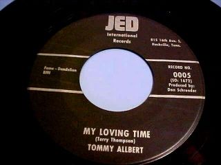 Tommy Allbert - Northern Soul Popcorn - Nm Vinyl,  Ex Audio - Jed 0005