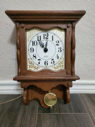 Vintage Spartus Pendulum Electric Wall Clock