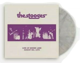 The Stooges Live At Goose Lake Lp Exclusive Screen Printed Gray/cream Vinyl