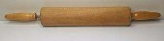 Vintage Foley 18 " Maple Wood Rolling Pin Baking Dough Pizza Usa Made
