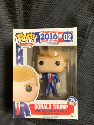 Rare Authentic Donald Trump Funko Pop Doll 2016 Election