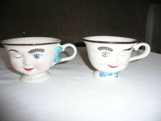 Baileys Irish Cream Winking Face Lady Cup And Man Cup 1996