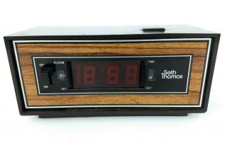 Vintage Seth Thomas Speed Read Clock Digital Flip Numbers