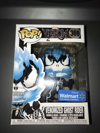 Funko Pop Marvel Walmart Exclusive Blue Venomized Ghost Rider 369 Mib
