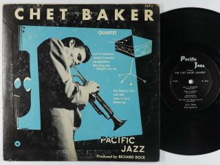 Chet Baker Quartet - S/t 10 " - Pacific Jazz - Pj Lp - 3 Mono Dg