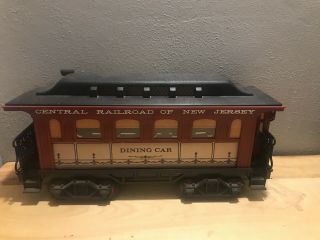 Jim Beam Train Decanter " Dining Car " Central Railroad Of Jersey