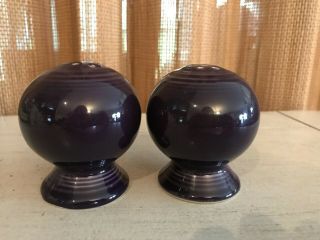 Homer Laughlin Fiesta® Mulberry Plum Purple Bulb Round Salt & Pepper Shaker Set
