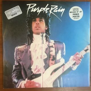Prince/purple Rain/1984 Warner Bros 12 " Single W/ Poster Uk Release