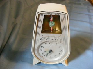 Sheffield West German Dancing Ballerina Clock; Sheffield Musical Alarm Clock