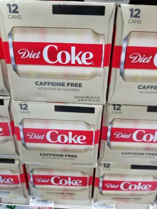1x 12oz 12pk Diet Coke Caffeine Cans Coca Cola Full Fresh