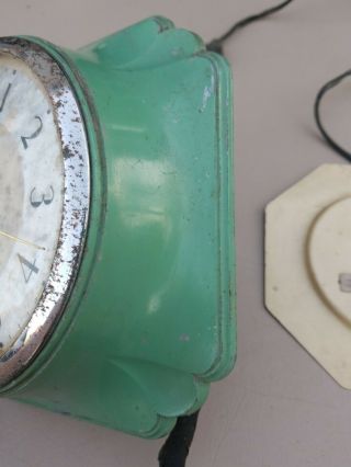 Vintage E.  Ingram Metal Wall Clock Retro Wall Clock (needs wire) (Clock 1) 3