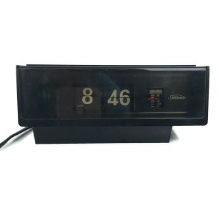 Vintage 1960s Sunbeam Flip Clock Alarm DT3 DT - 3 197G Made In Japan 2