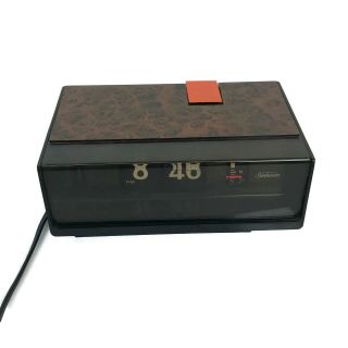 Vintage 1960s Sunbeam Flip Clock Alarm DT3 DT - 3 197G Made In Japan 3