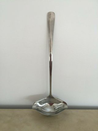 Windsor Silversmiths Japan Stainless Steel Punch Gravy Soup Ladle 15 "
