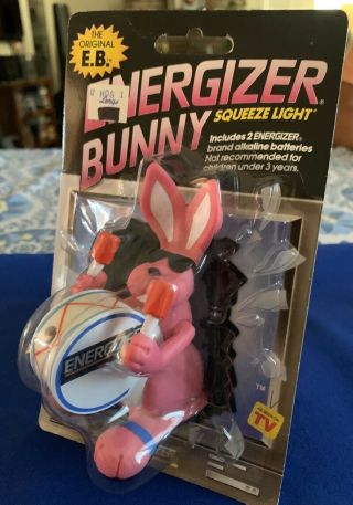 Pink Energizer Bunny - The E.  B.  4.  5 " Squeeze Toy 1990’s Vintage