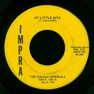 The Fabulous Imperials My Little Nita / Moon Beat 1958 Rockabilly 7 " 45 - Hear
