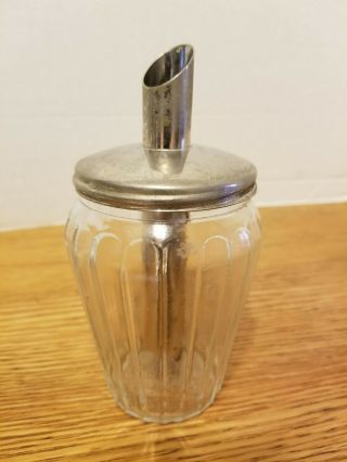 Vintage Sugar Dispenser / Pourer Jar Glass Germany - Diner Restaurant Ware