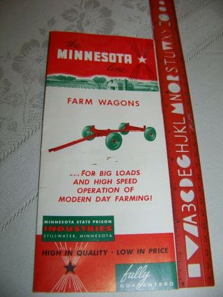 Minnesota Line Farm Wagons Minnesota State Prison Industries Brochure