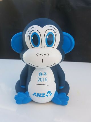 Anz 2016 Year Of The Monkey Money Box Chinese Horoscope Collectable Blue Zinc