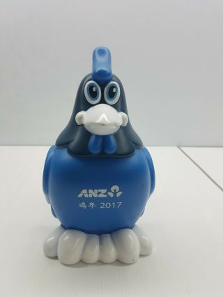 Anz 2017 Year Of The Roster Money Box Chinese Horoscope Collectable Blue Zinc