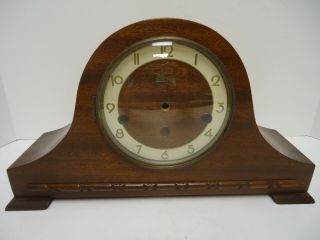 Vintage German Welby Mantle Clock Wood Case - No Movement