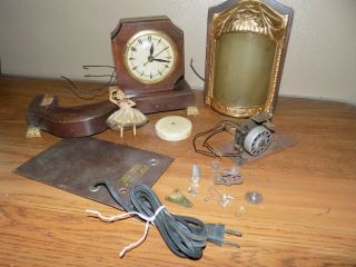 Vintage Dancing Ballerina United Electric Clock Corp Model 870 Parts/ Repair